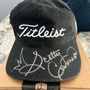 Titleist Black Hat with Silver Scotty Cameron Autograph.
